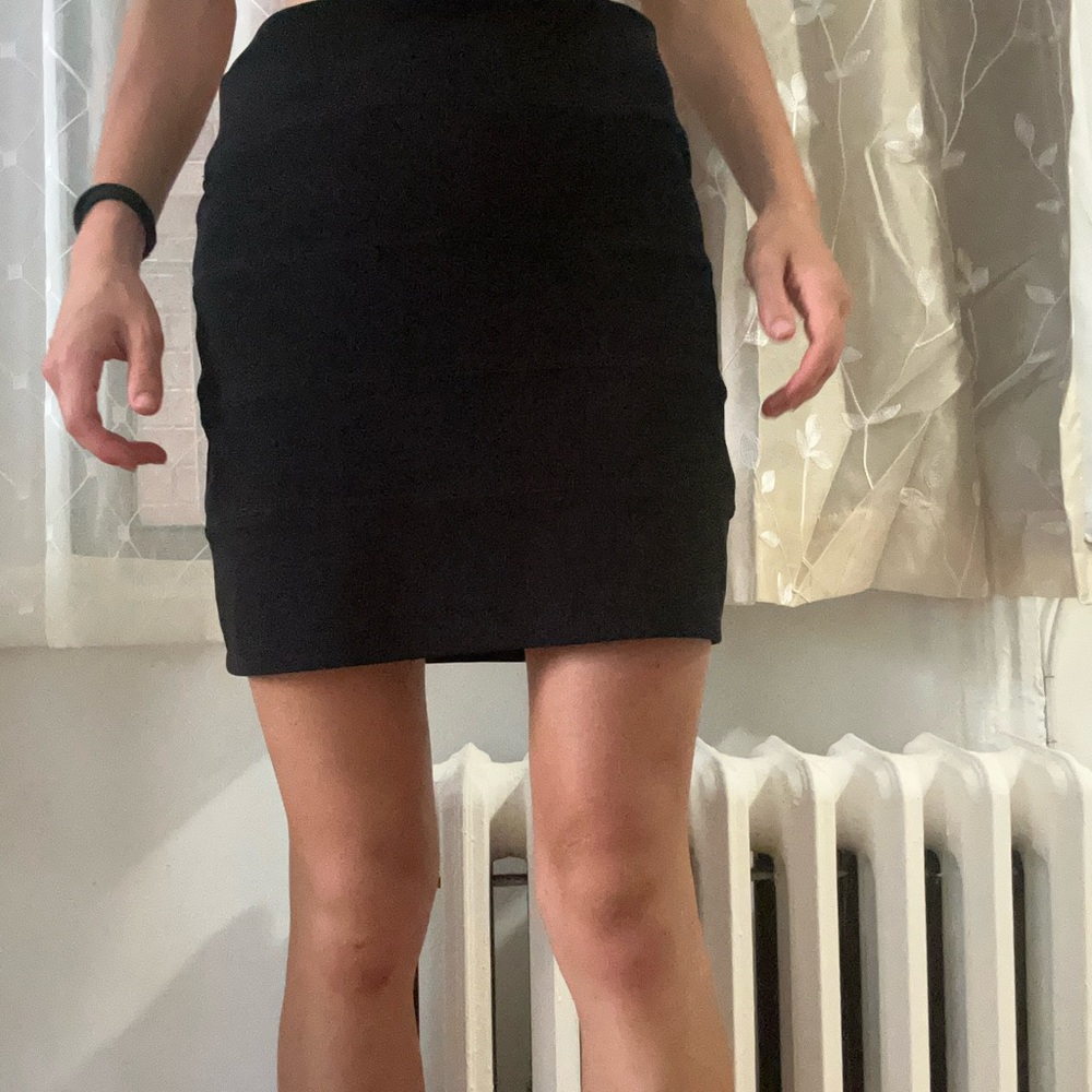 topshop mini black skirt
